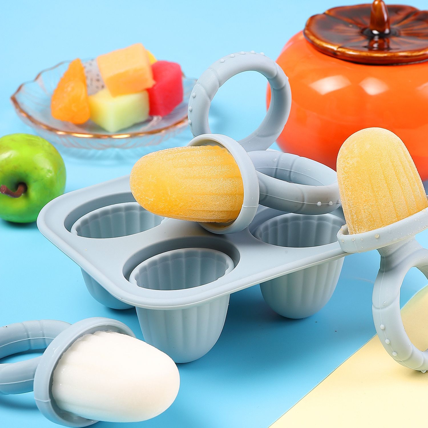 Baby Food Pouches Reusable - Baby Silicone Mold Set,Teething Teether,Perfect for