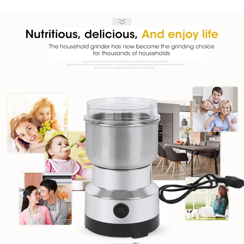 Baby Food Mill - Mini Electric Grinder Household 300ml Ultrafine
