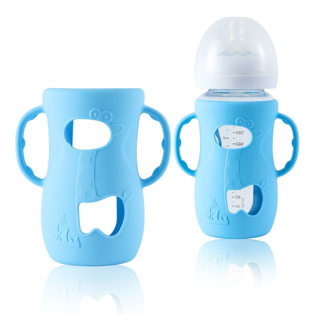 Baby Food Glass - Universal Baby Bottle Cover Anti Break