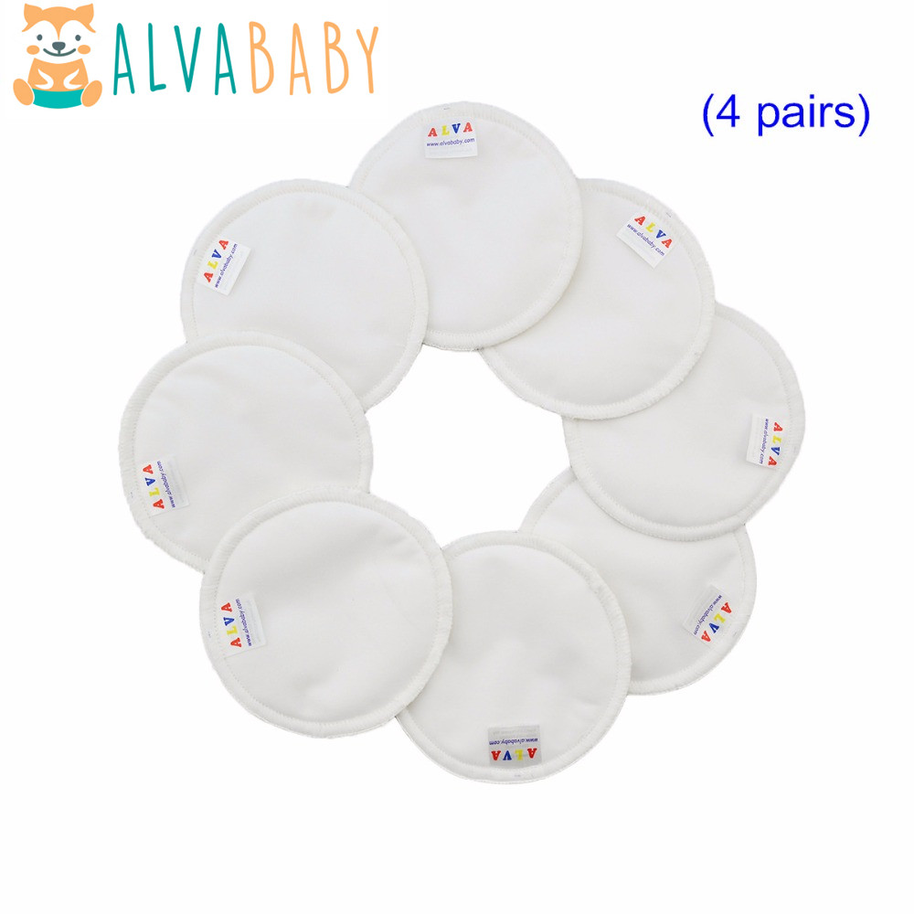 Baby Food Pouches Reusable - (8pcs/lot) Alvababy Reusable Nursing Pad Reusable