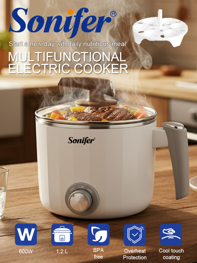 Baby Food Recipe Book - Sonifer SF-1503 Mini Electric Cooker 1.2L