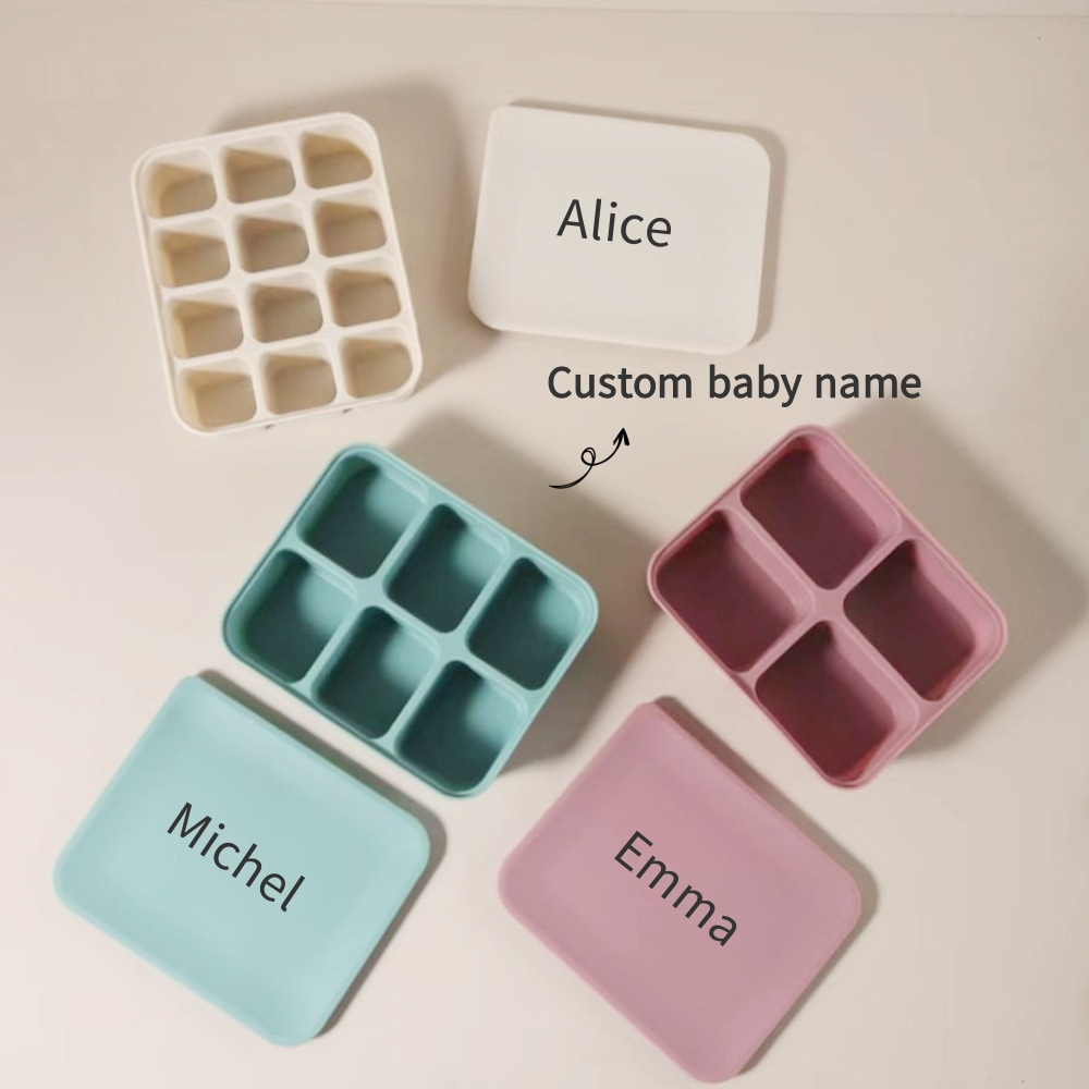 Puree Baby Food - Personalized Baby Food Freezer Tray with