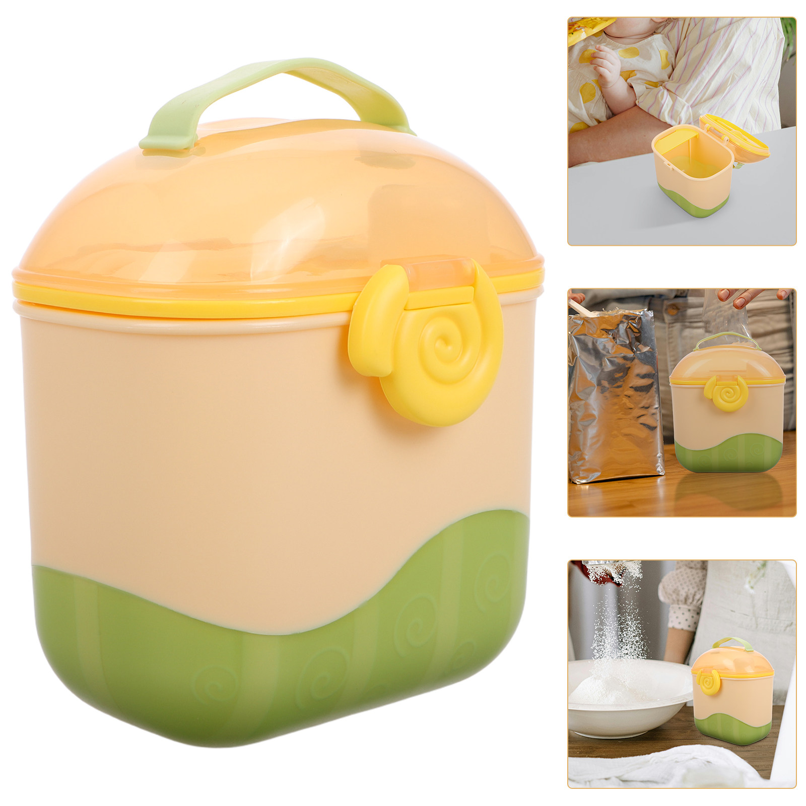 Puree Baby Food - Baby Multicompartment Milk Powder Dispenser Portable