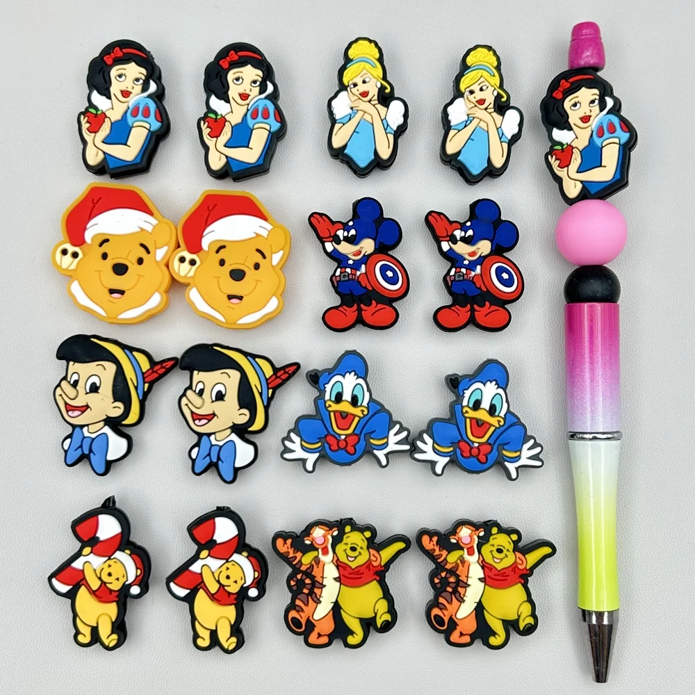 Baby Food Grade - 10PC DIY Cartoon Mini Silicone Beads