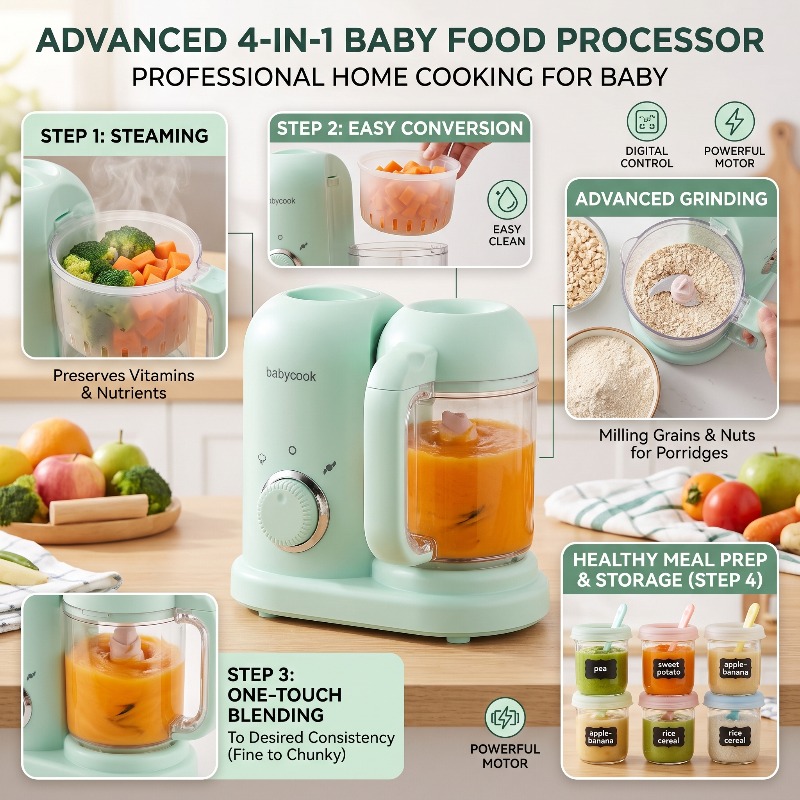Baby Food Grinder Machine - Multi-Function High-precision Baby Food Grinder Small
