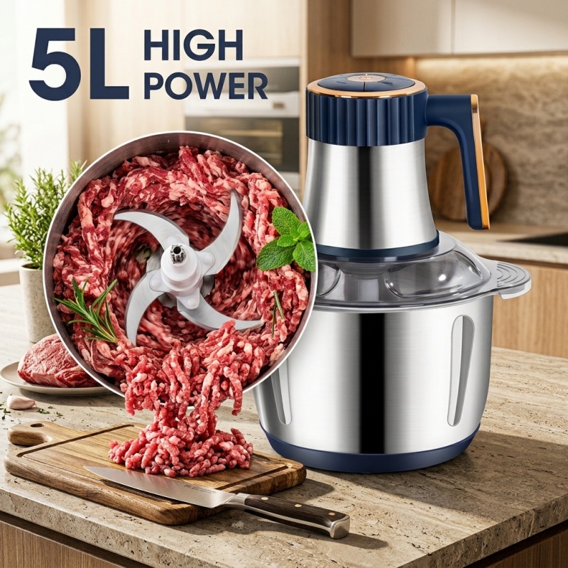 Baby Food Mill - 5L Electric Meat Grinders 304 Stainless