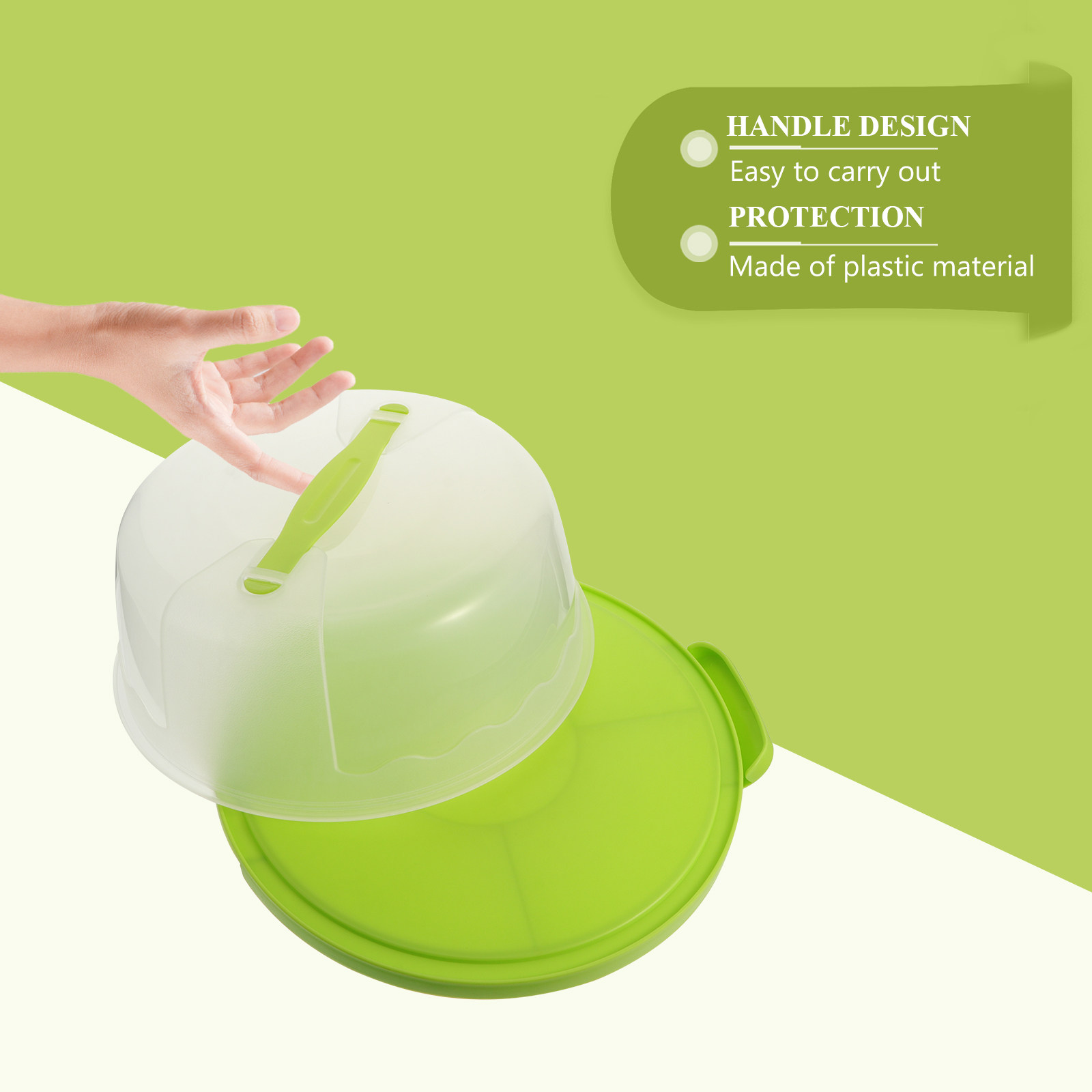 Baby Food Grade - 1Pcs 8 Inch Round Transparent Food
