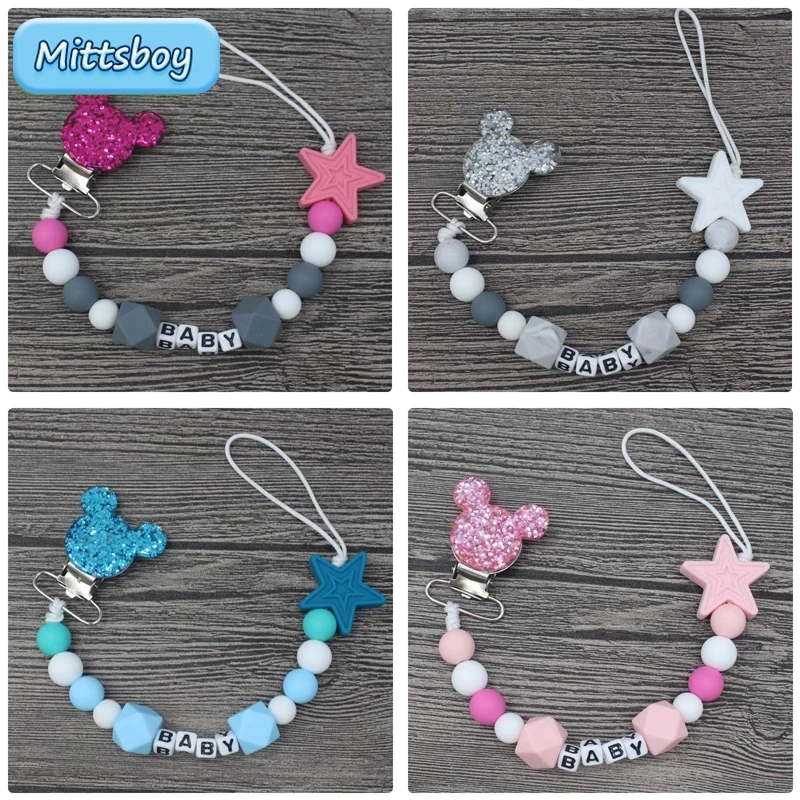 Baby Food Grade - NEW Personalised Name Baby Teether Bracelet