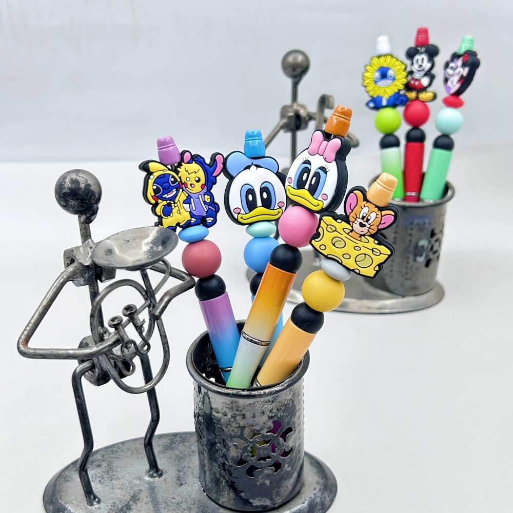 Baby Food Grade - 10PC DIY Cartoon Mini Silicone Beads