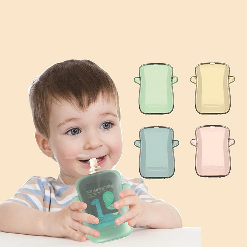 Baby Food Pouches Reusable - Self-Feeding Baby Food Pouch Holder -