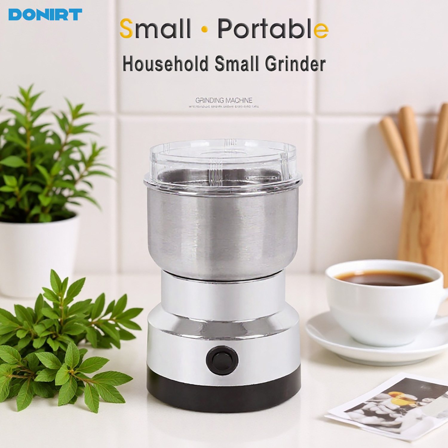 Baby Food Mill - Mini Electric Grinder 4 Blades Household