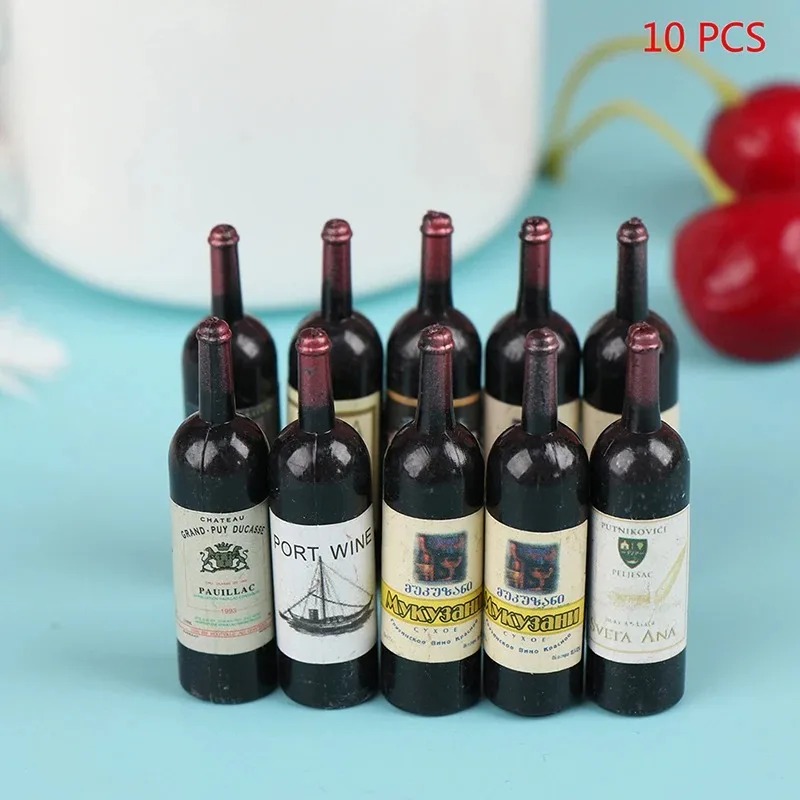 Baby Food Glass - 10Pcs/Lot 1/12 Dollhouse Miniature Mini Simulation
