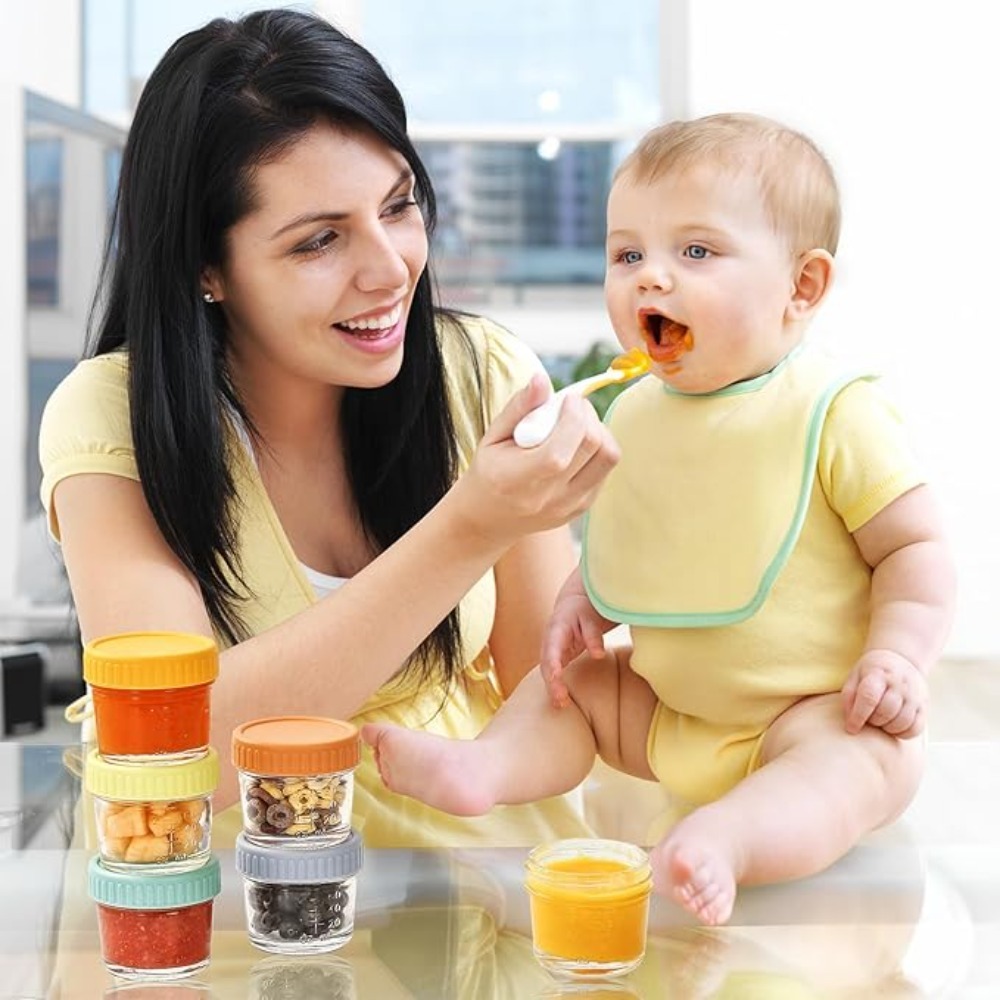 6pcs Mason Jar Glass Baby Food - Baby Food Glass recension och pris