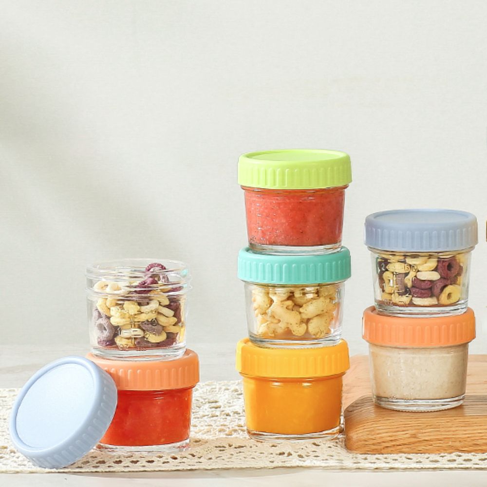 6pcs Mason Jar Glass Baby Food - Baby Food Glass recension och pris