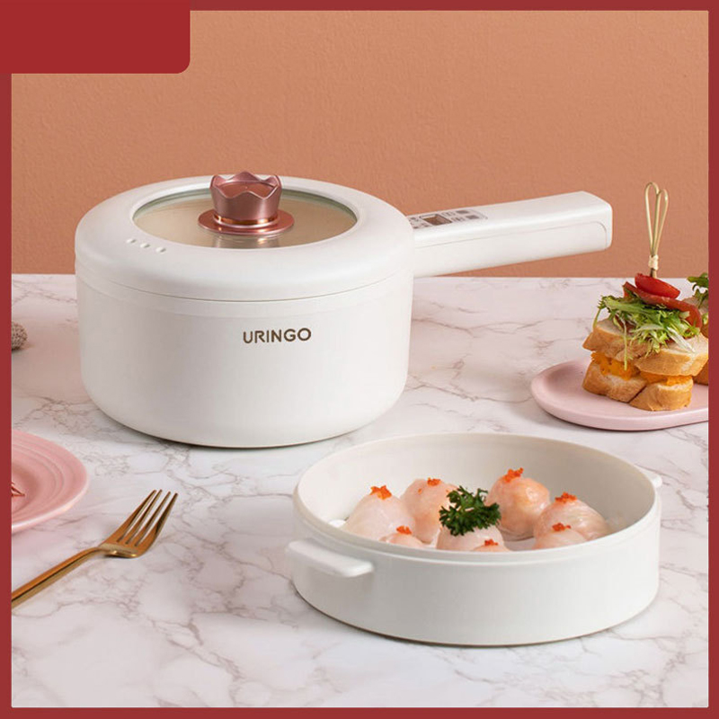 URINGO 1.6/2L Electric Hot Pot - Baby Food Recipe Book recension och pris