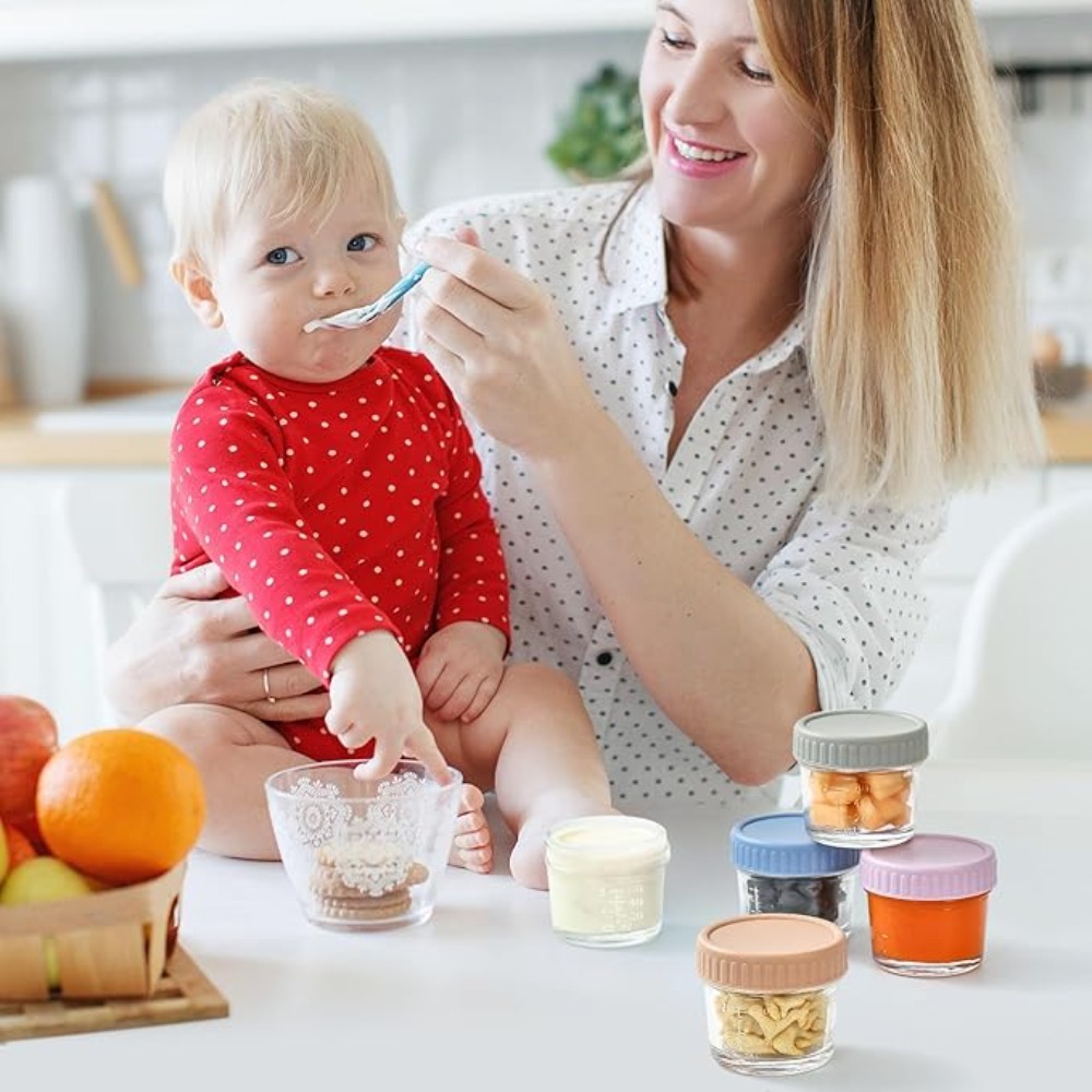 6pcs Mason Jar Glass Baby Food - Baby Food Glass recension och pris