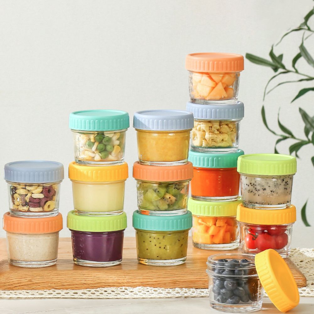 6pcs Glass Baby Food Jar Reusa - Baby Food Glass recension och pris