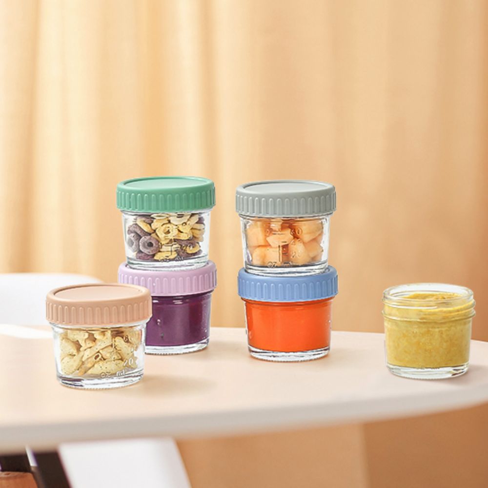 6pcs Glass Baby Food Jar Reusa - Baby Food Glass recension och pris