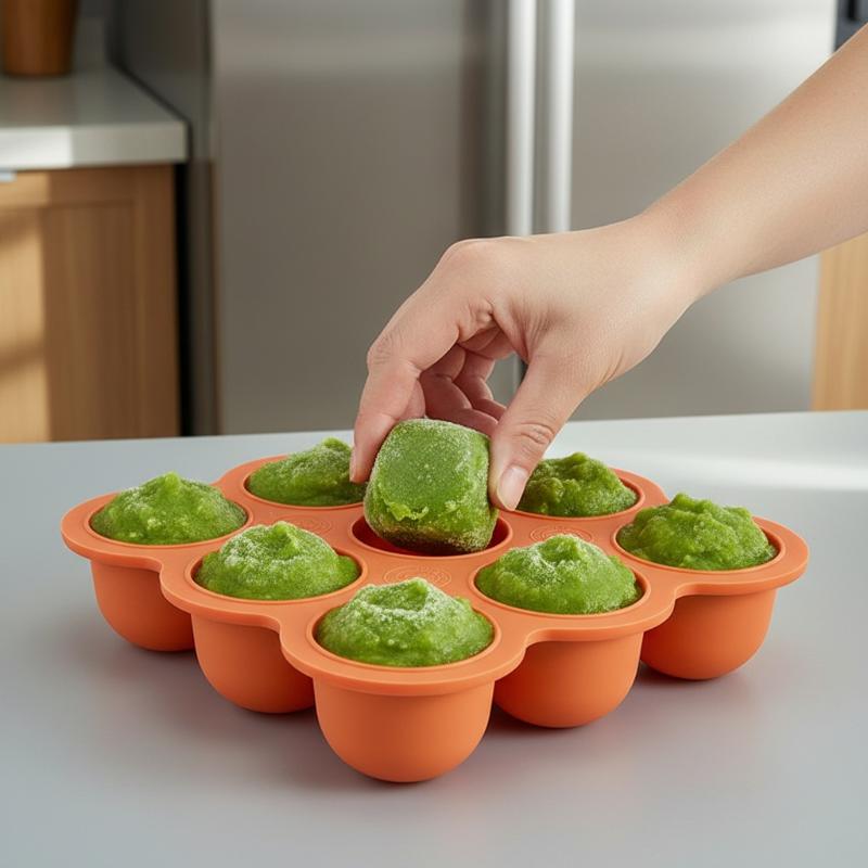 Baby Food Silicone Container 9 - Puree Baby Food recension och pris
