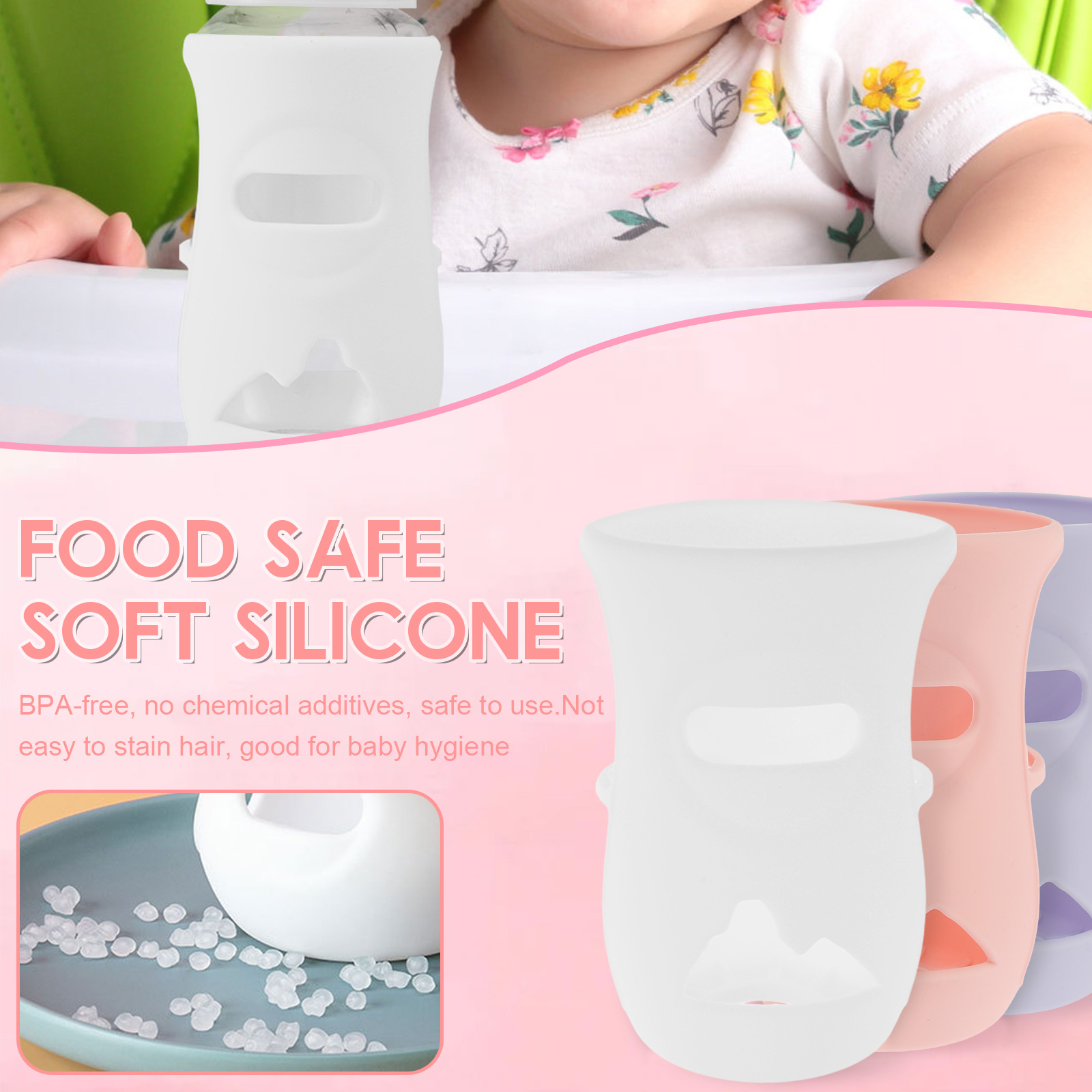 Silicone Sleeves Silicone Baby - Baby Food Glass recension och pris