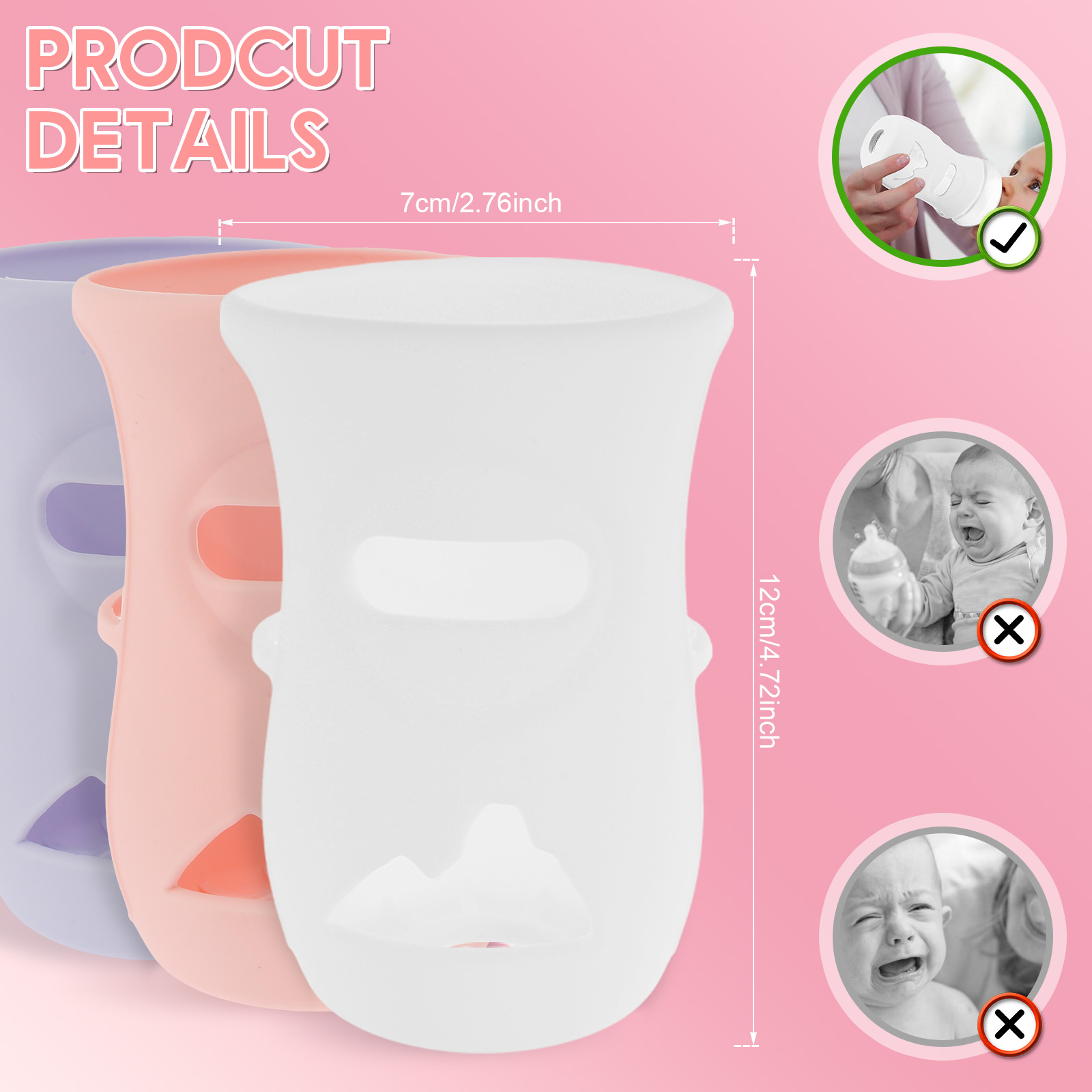 Silicone Sleeves Silicone Baby - Baby Food Glass recension och pris