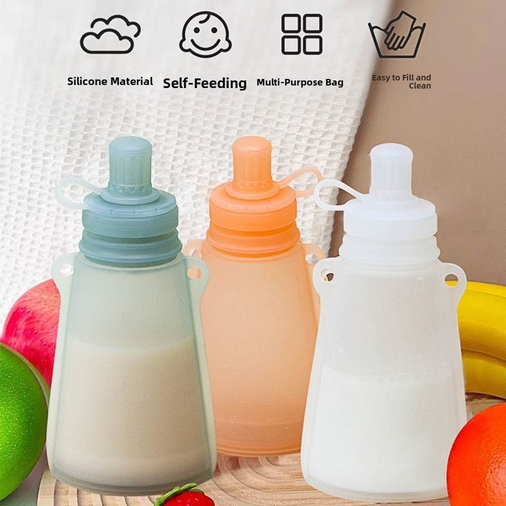 BPA Free Silicone Baby Food Po - Baby Food Pouches Reusable recension och pris