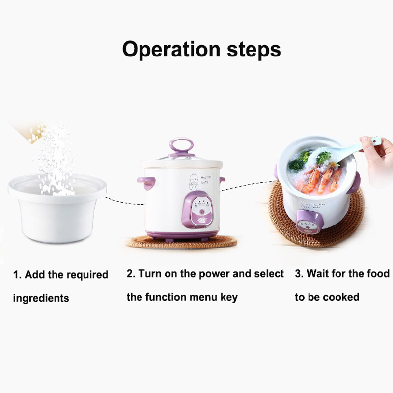 New 0.7L Ceramic Electric Cook - Baby Food Recipe Book recension och pris
