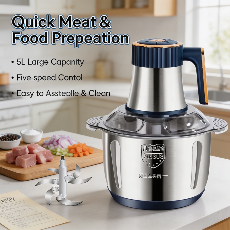 5L Electric Meat Grinders 304  - Baby Food Mill recension och pris