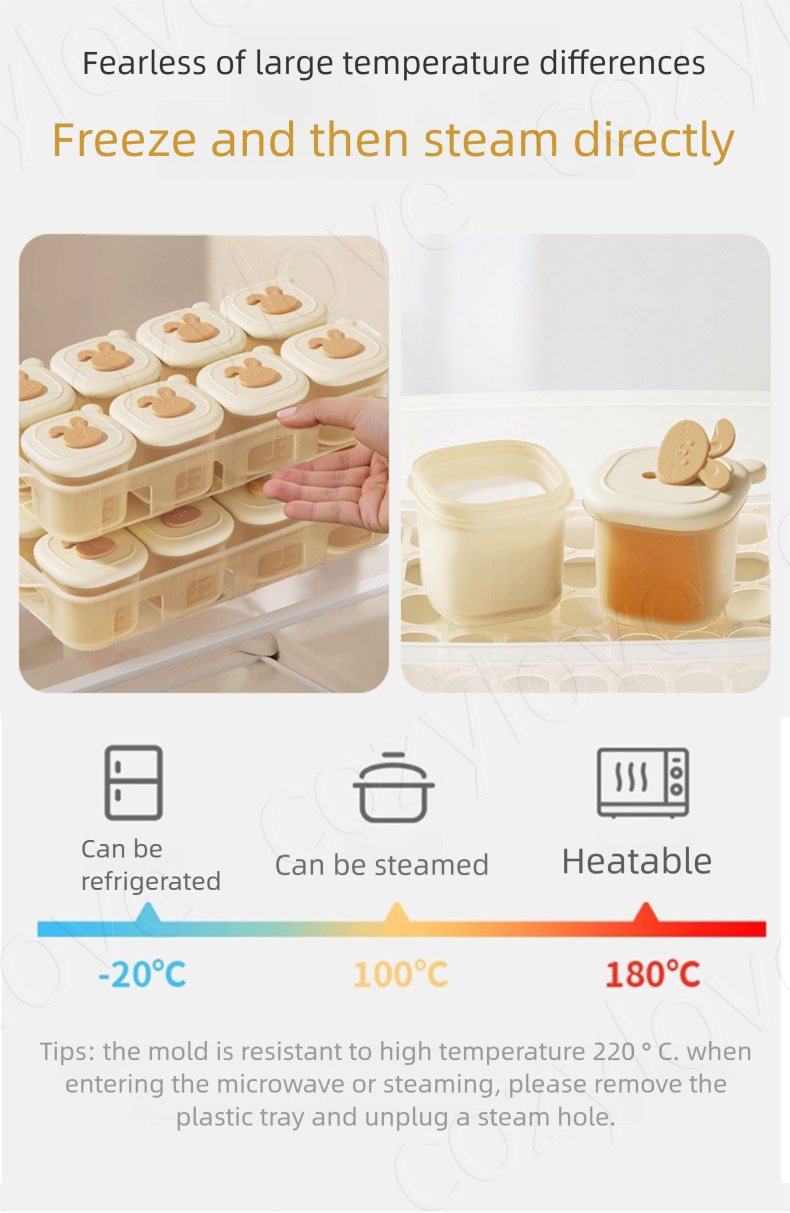 Portable Baby Food Freezer Tra - Baby Food Pouches Reusable recension och pris