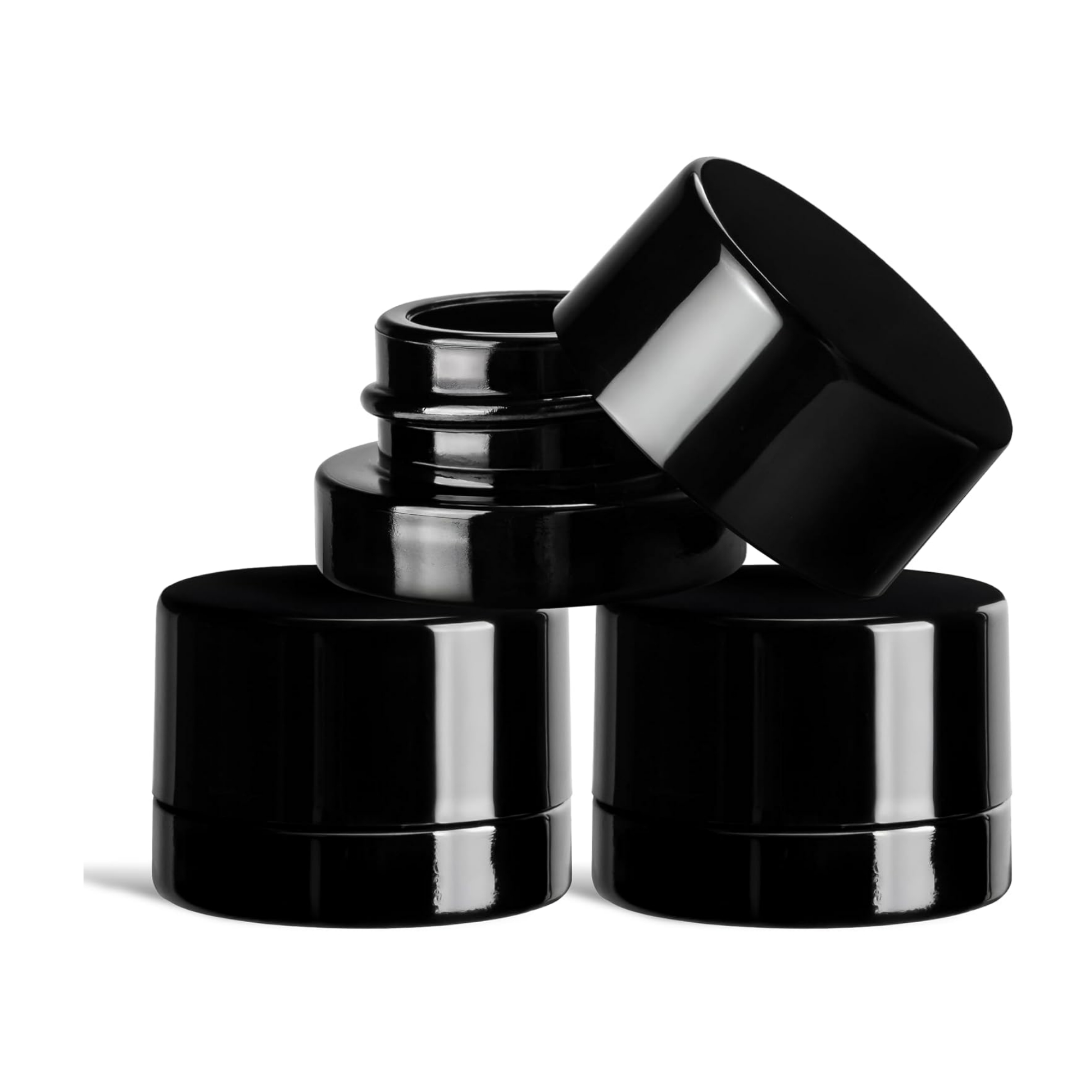 5ml Thick Black Glass Jars wit - Baby Food Glass recension och pris