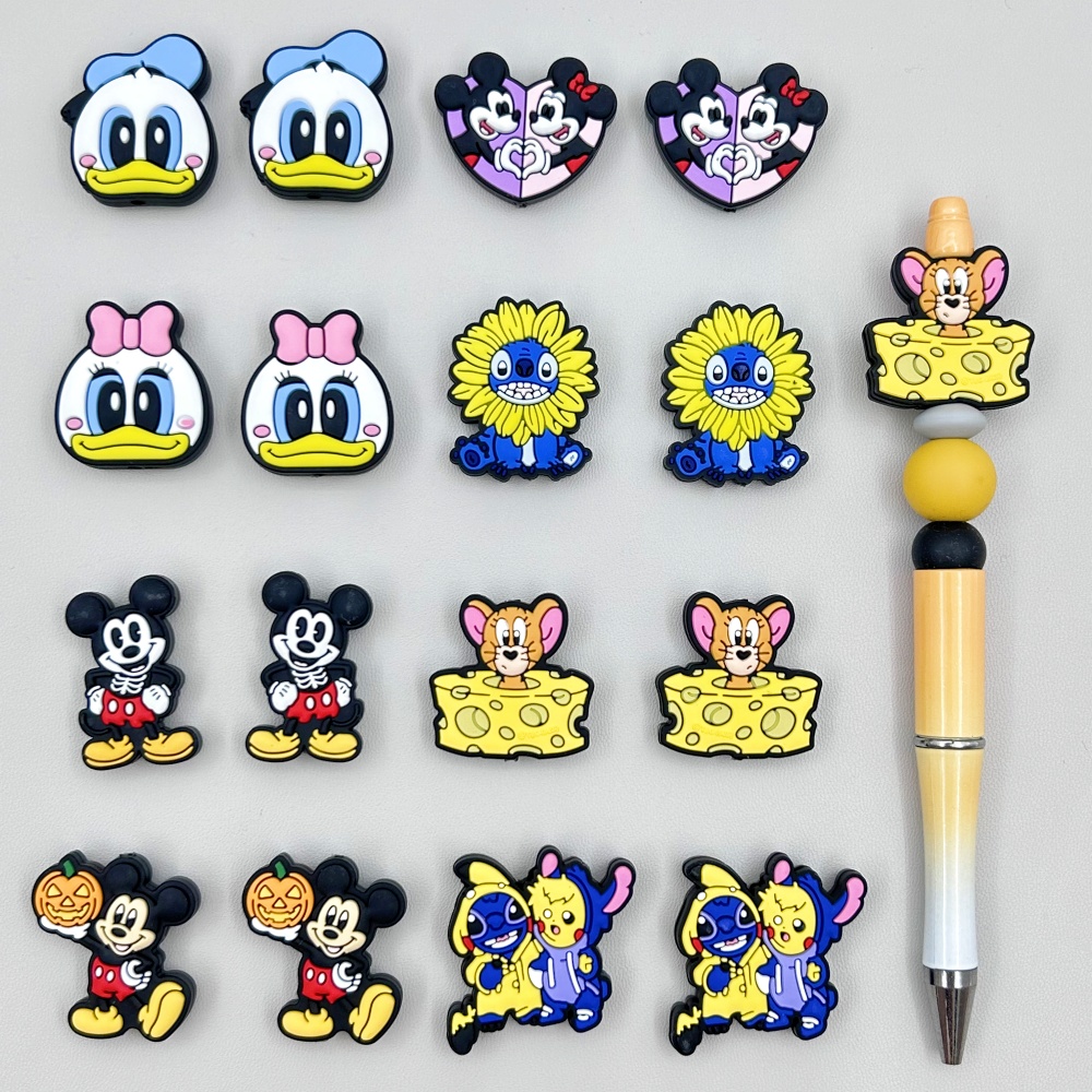 10PC DIY Cartoon Mini Silicone - Baby Food Grade recension och pris