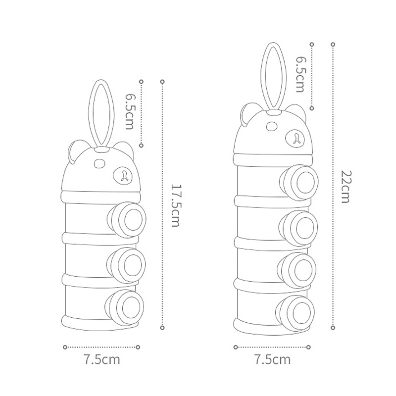 Storage Three/Four Tier Portab - Puree Baby Food recension och pris