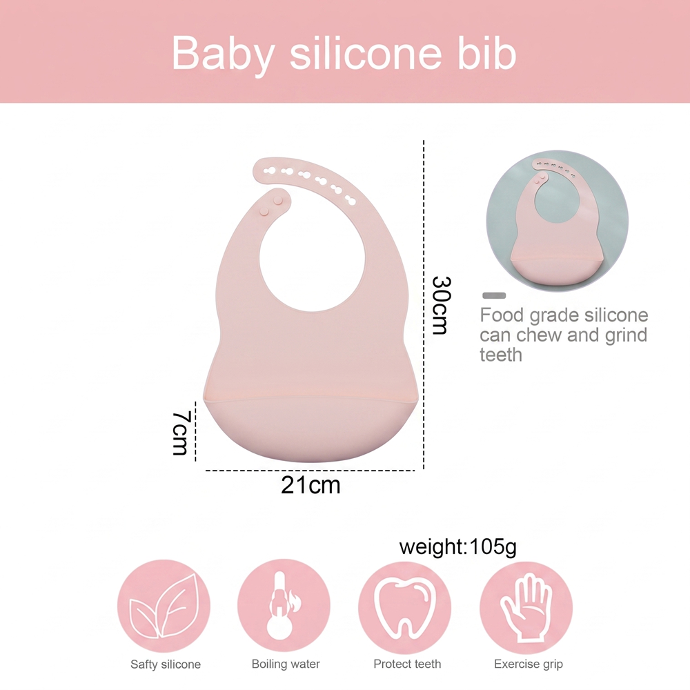 1pc Adjustable Baby Silicone B - Baby Food Grade recension och pris