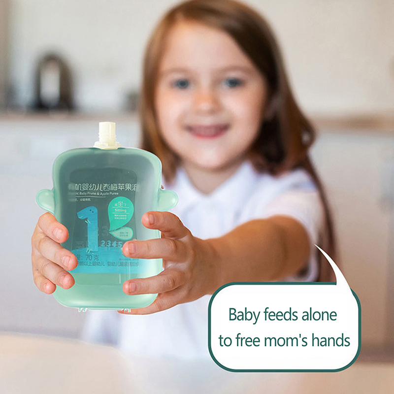 Self-Feeding Baby Food Pouch H - Baby Food Pouches Reusable recension och pris